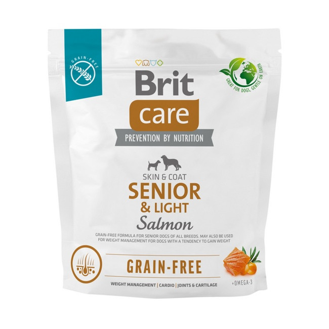 Brit Care Grain Free Senior & Light Salmon 1kg