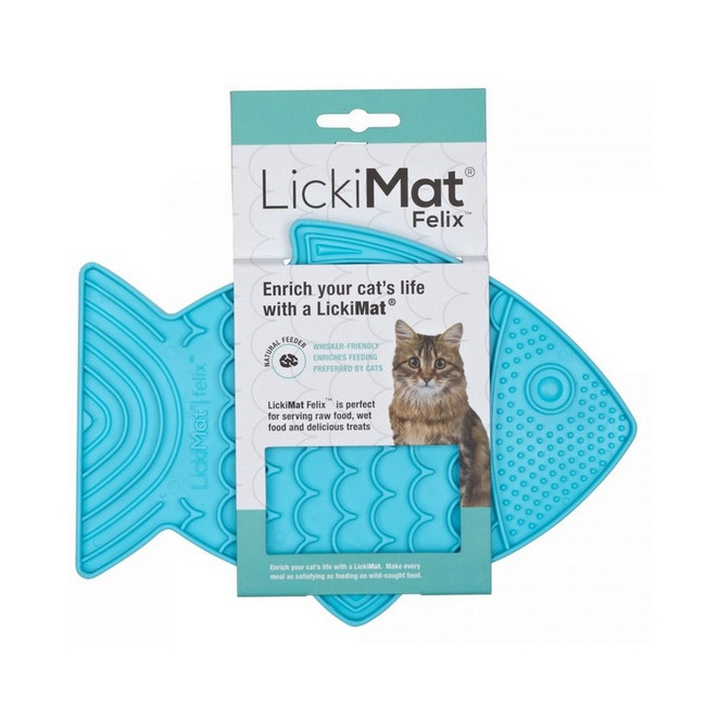 LickiMat Classic Felix Rybka fale miękka turkusowa
