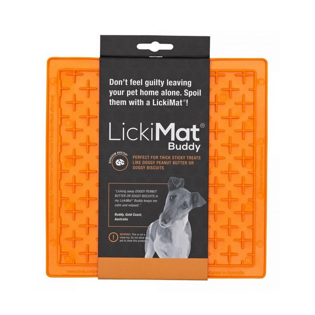 LickiMat Buddy Krzyżyk miękki pomarańczowy