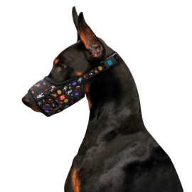 Collar WauDog Nylon Kaganiec, plastikowy fastex, wzór NASA, rozmiar 3 [25-34cm]