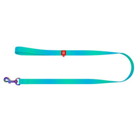 Collar WauDog Recycled Smycz nylonowa, gradient M 20mm/122cm niebieski