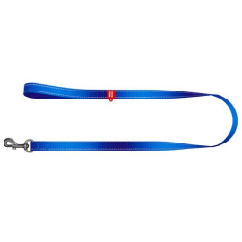 Collar WauDog Nylon Mono Smycz nylonowa odblaskowa L-XXL 25mm/200cm niebieska