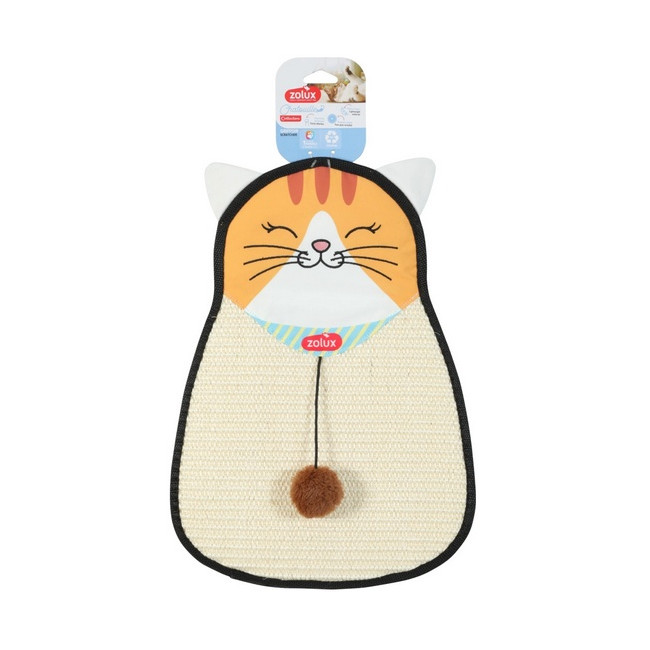 Zolux Chatouille Drapka do powieszenia kot z sizalu z zabawką 54cm
