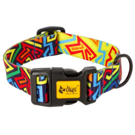 Dingo Obroża regulowana City - Graffiti 3,0cm/60cm