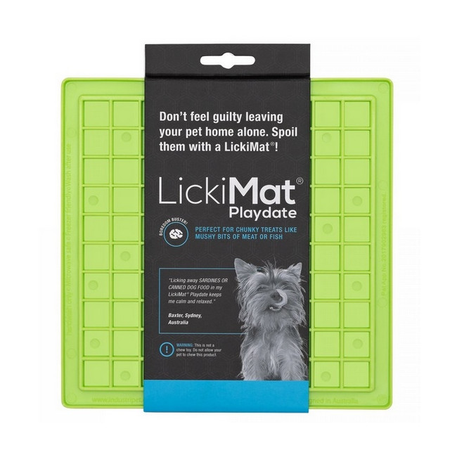 LickiMat Playdate Kwadrat miękki zielony