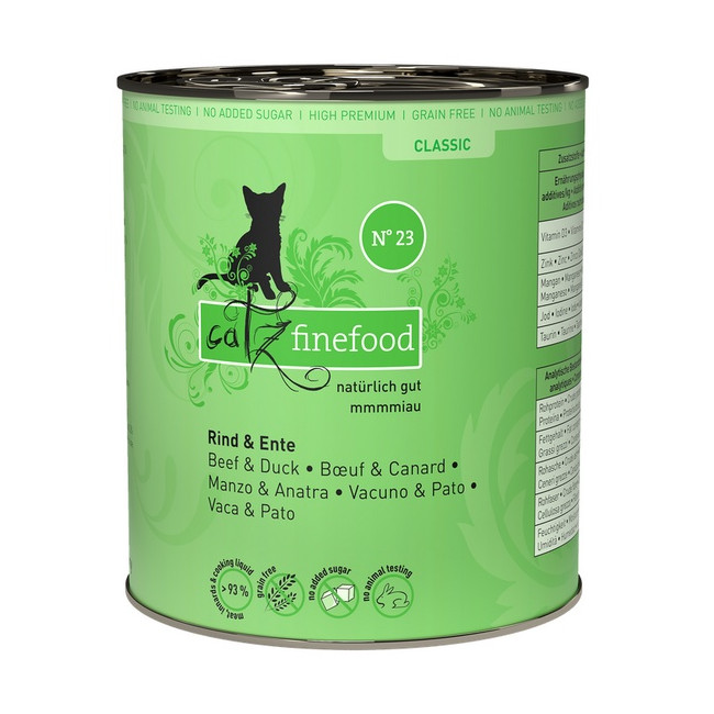 Catz Finefood Classic N.23 Wołowina i Kaczka puszka 800g
