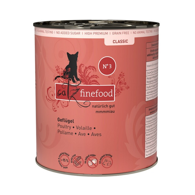 Catz Finefood Classic N.03 Drób puszka 800g