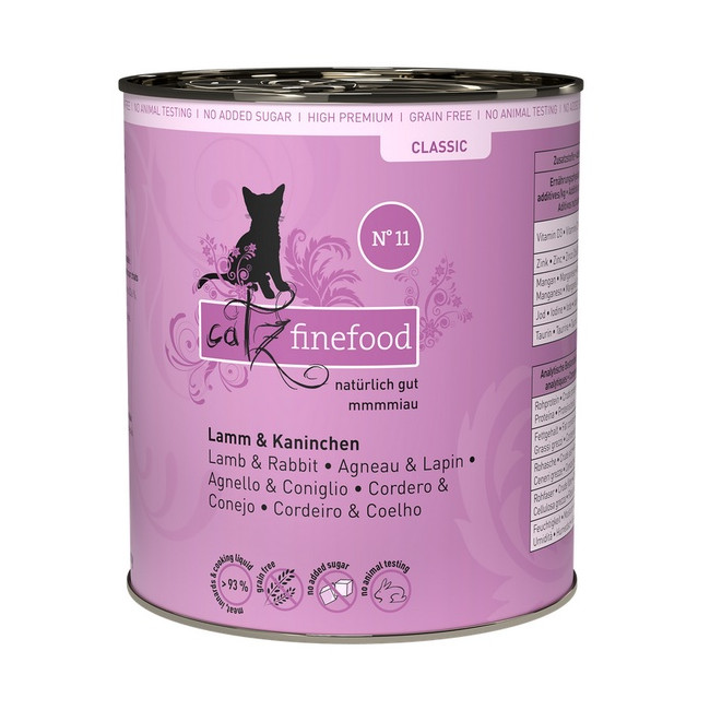 Catz Finefood Classic N.11 Jagnięcina i Królik puszka 800g