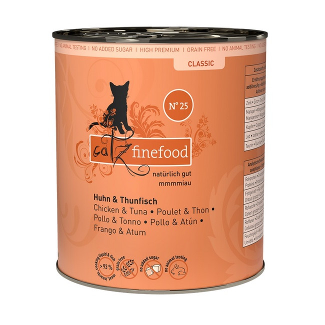 Catz Finefood Classic N.25 Kurczak i Tuńczyk puszka 800g