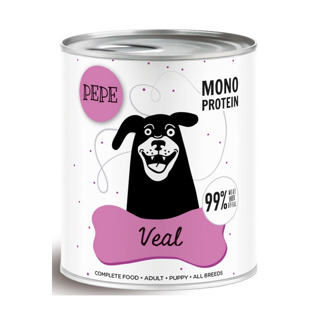 Paka Zwierzaka PEPE Veal (cielęcina) puszka 800g