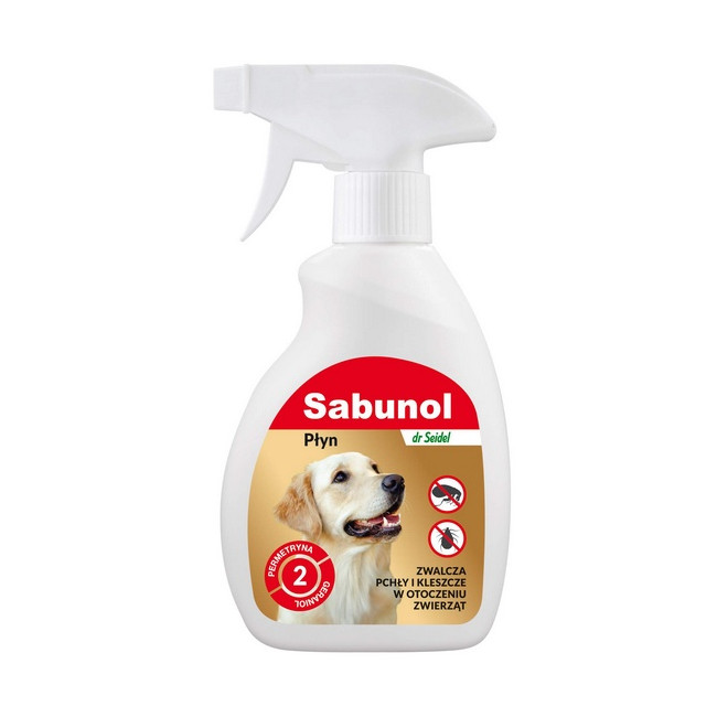 Sabunol Płyn do zwalczania pcheł w otoczeniu zwierząt 250ml