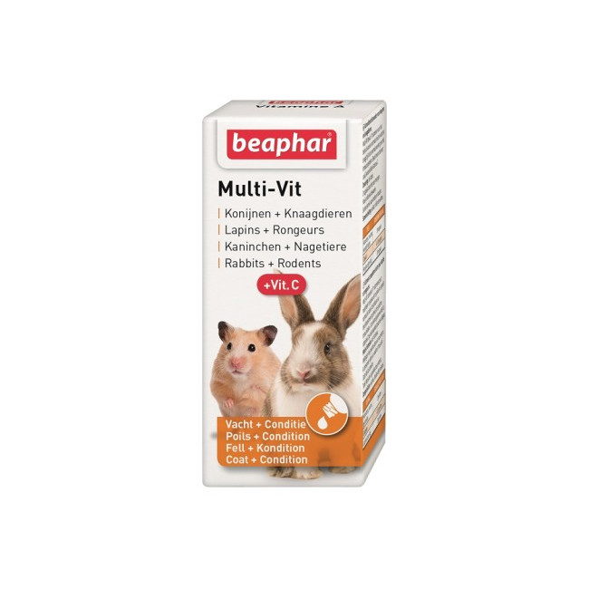 Beaphar Multi-Vit + witamina C dla gryzoni 20ml