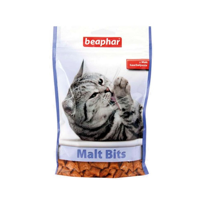Beaphar Malt Bits - z pastą przeciw pilobezoarom 150g