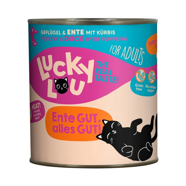 Lucky Lou Lifestage Adult Drób i kaczka puszka 800g