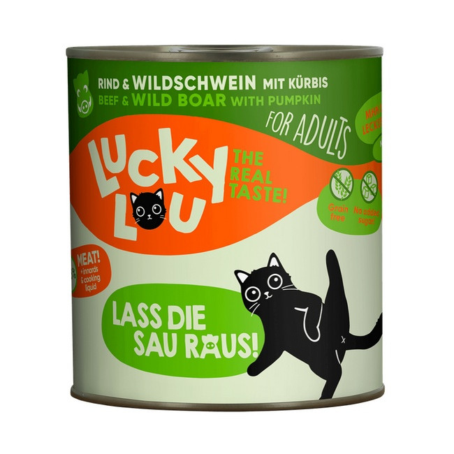 Lucky Lou Lifestage Adult Wołowina i dzik puszka 800g