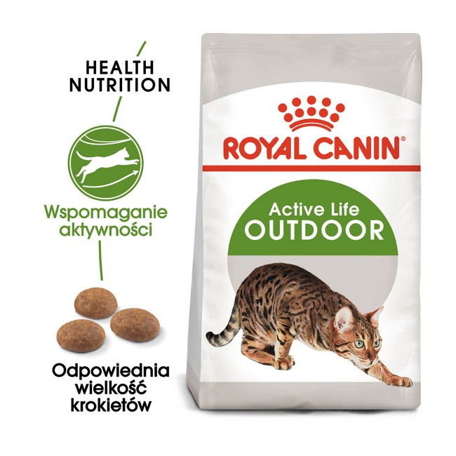Royal Canin Outdoor karma sucha dla kotów dorosłych, wychodzących na zewnątrz 400g