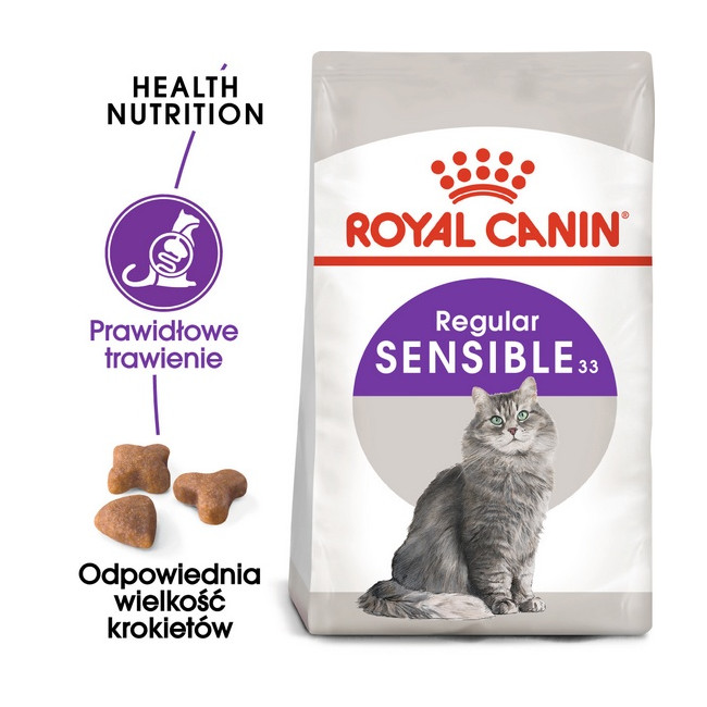Royal Canin Sensible karma sucha dla kotów dorosłych, o wrażliwym przewodzie pokarmowym 400g