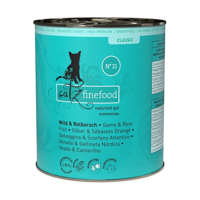 Catz Finefood Classic N.21 Dziczyzna i Karmazyn puszka 800g