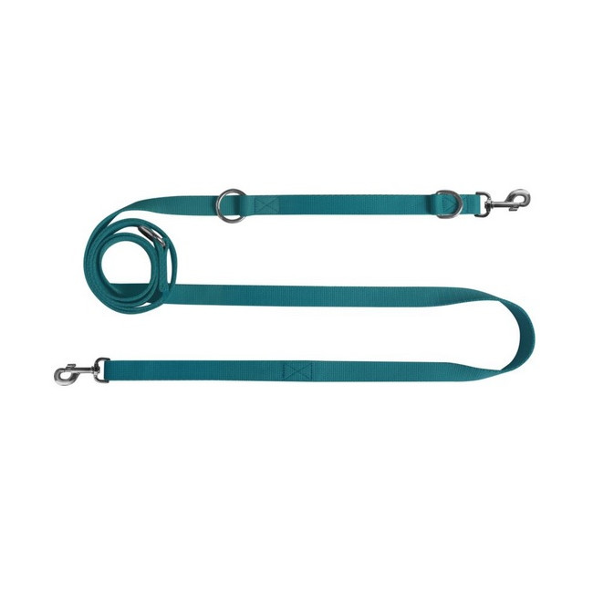 CHABA Smycz taśma regulowana gładka 10mm/260cm morska