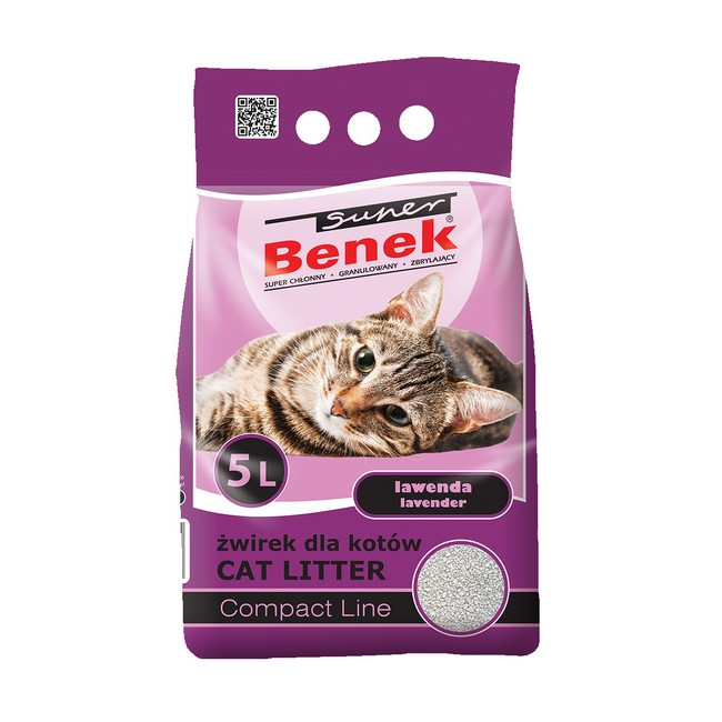 Super Benek Compact Zapachowy Lawenda (ciemny fiolet) 5L