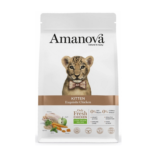 Amanova Cat Kitten Exquisite Chicken - kurczak 300g