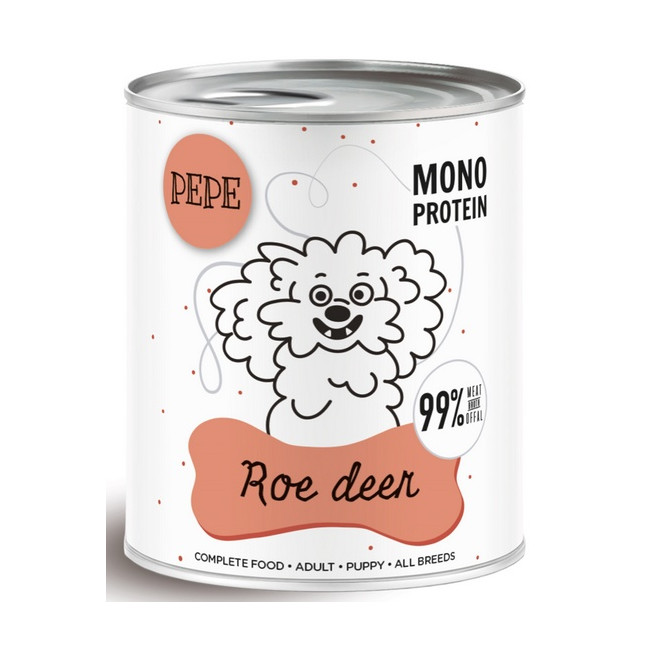 Paka Zwierzaka PEPE Roe Deer (sarna) puszka 800g