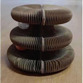 Zolux Chatouille Drapka tekturowa składana podwójna z piłkami i kocimiętką