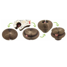 Zolux Chatouille Drapka tekturowa składana łapka z piłką i kocimiętką