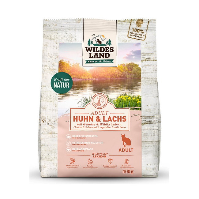 Wildes Land Cat Classic Adult Huhn & Lachs 400g