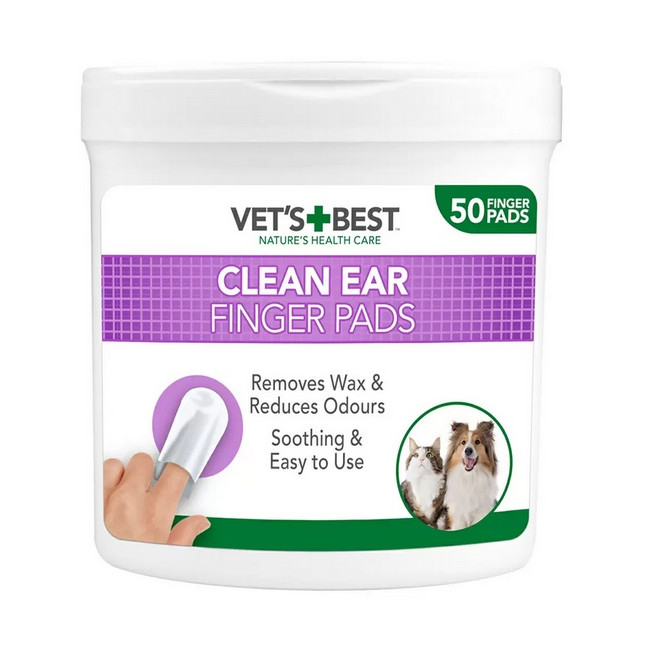Vet's Best Czyściki do uszu napalcowe 50szt.