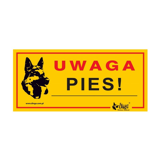 Dingo Tabliczka ostrzegawcza "Uwaga pies!"