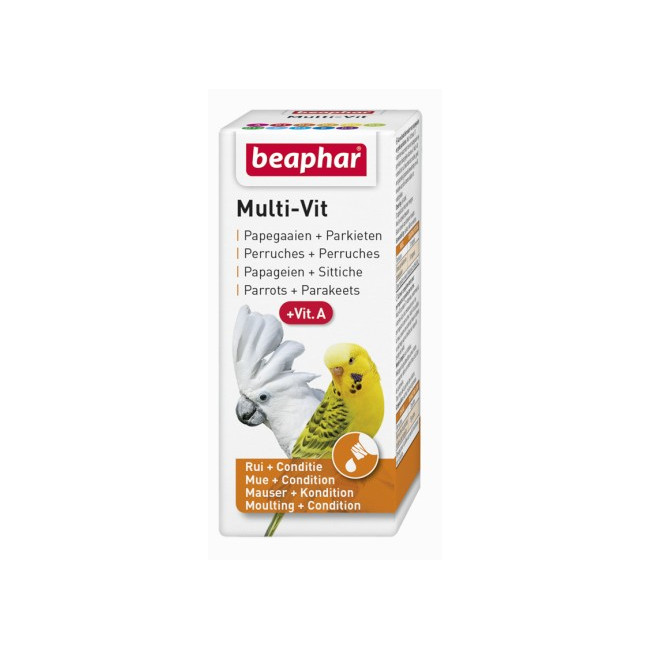 Beaphar Multi-Vit For Parrots - witaminy dla papug 20ml