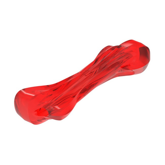 Collar WauDog Fun Durable kość z kauczuku 20x8cm czerwona