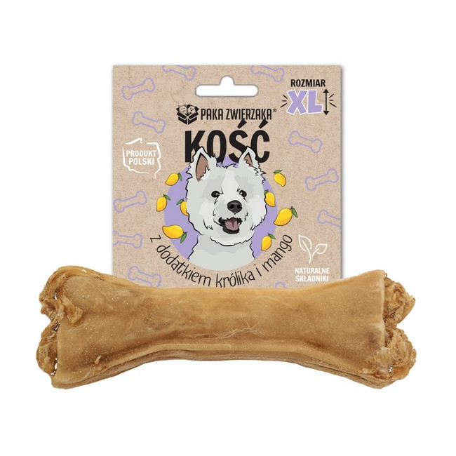 Paka Zwierzaka Kość z dodatkiem królika i mango XL 17cm