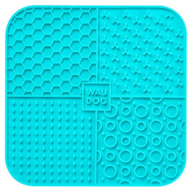 Collar WauDog Silicone Mata do lizania 19x19x1cm niebieska