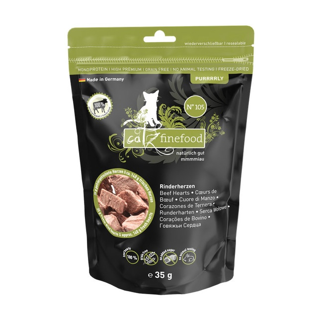 Catz Finefood Purrrrly N.105 Serca wołowe 35g