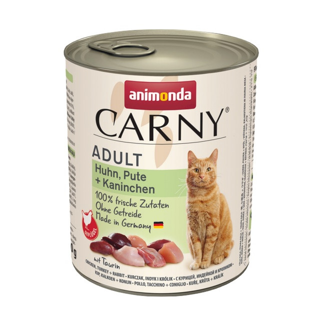 Animonda Carny Adult Kurczak, Indyk + Królik puszka 800g