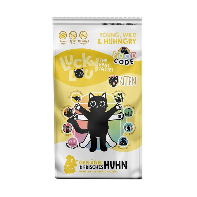 Lucky Lou Food Code Lifestage Kitten Drób & Kurczak 340g