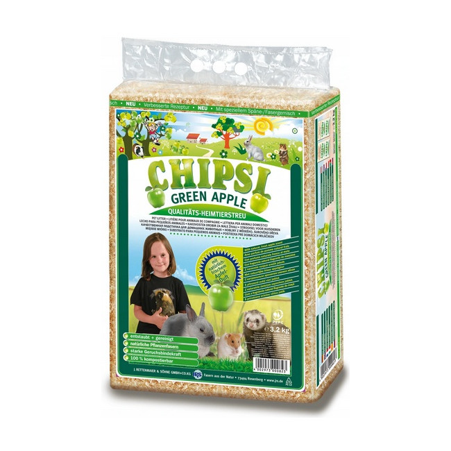 Chipsi Green Apple Ściółka 60L / 3,2kg