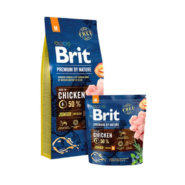 Brit Premium By Nature Junior M Medium 1kg