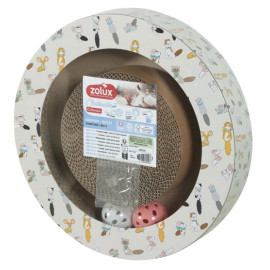 Zolux Chatouille Drapka tekturowa okrągła z piłkami i kocimiętką