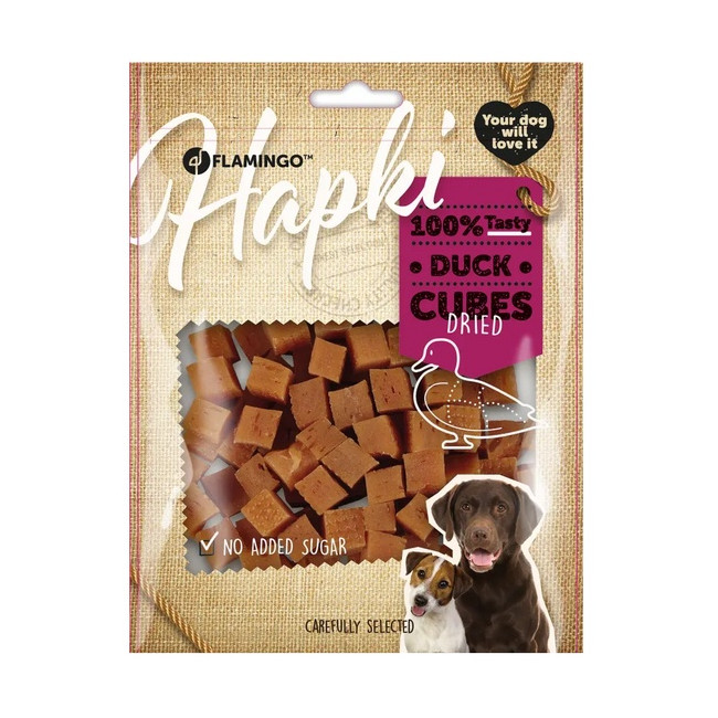 Flamingo Przysmak dla psa Kostki z kaczki 170g
