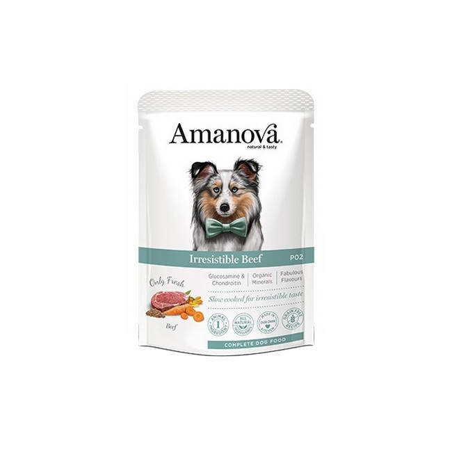 Amanova Dog Adult Irresistible Beef - wołowina saszetka 300g [P02]