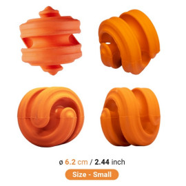 PetDreamHouse Zabawka gumowa Geo-Hex pomarańczowa