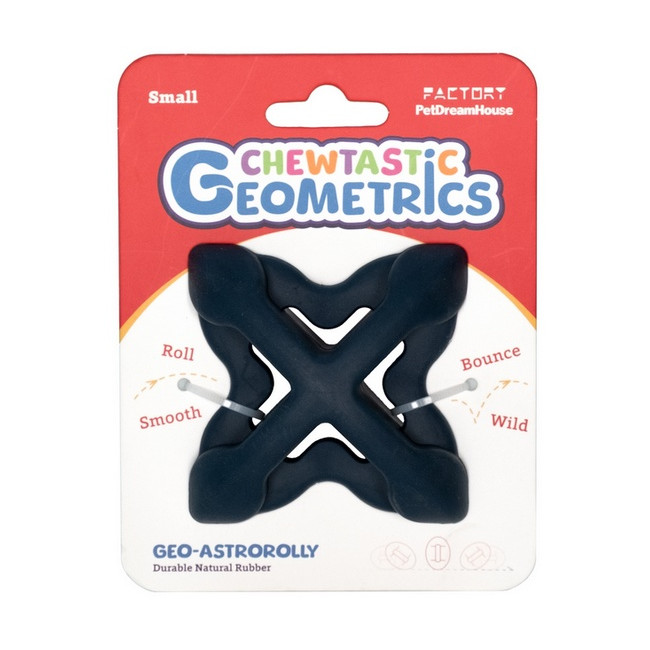 PetDreamHouse Zabawka gumowa Geo-Astro Rolly granatowa
