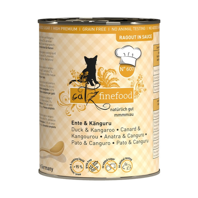Catz Finefood Ragout N.607 Kaczka i Kangur puszka 380g