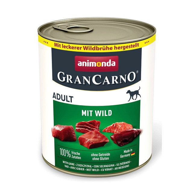 Animonda GranCarno Original Adult Wild Dziczyzna puszka 800g