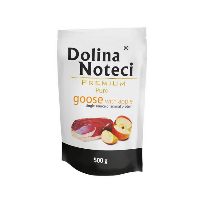 Dolina Noteci Premium Pies Pure Gęś i jabłko saszetka 500g