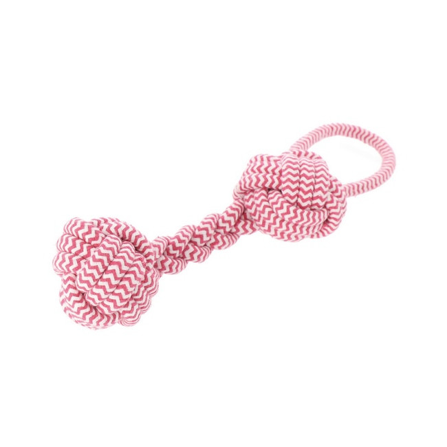 Dingo Zabawka dla psa - Kość z rączką różowa