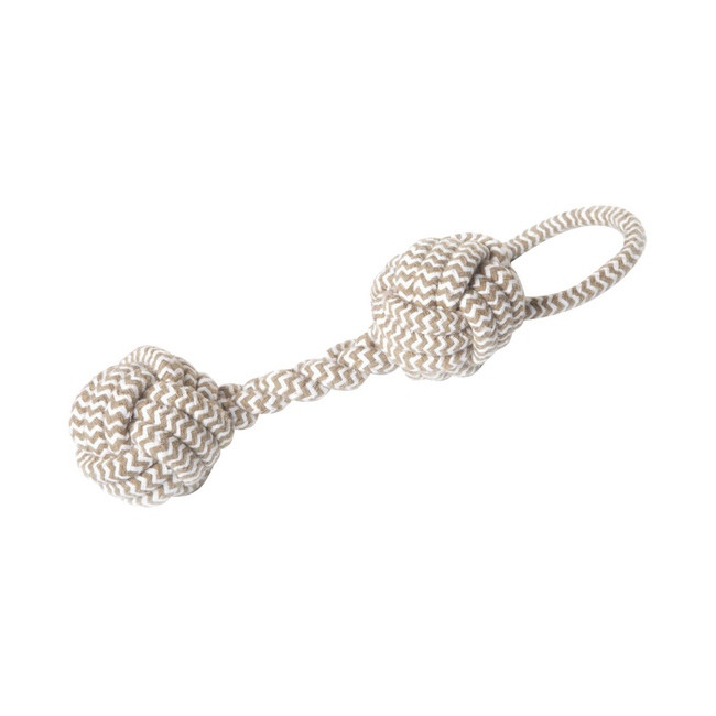 Dingo Zabawka dla psa - Kość z rączką beżowa